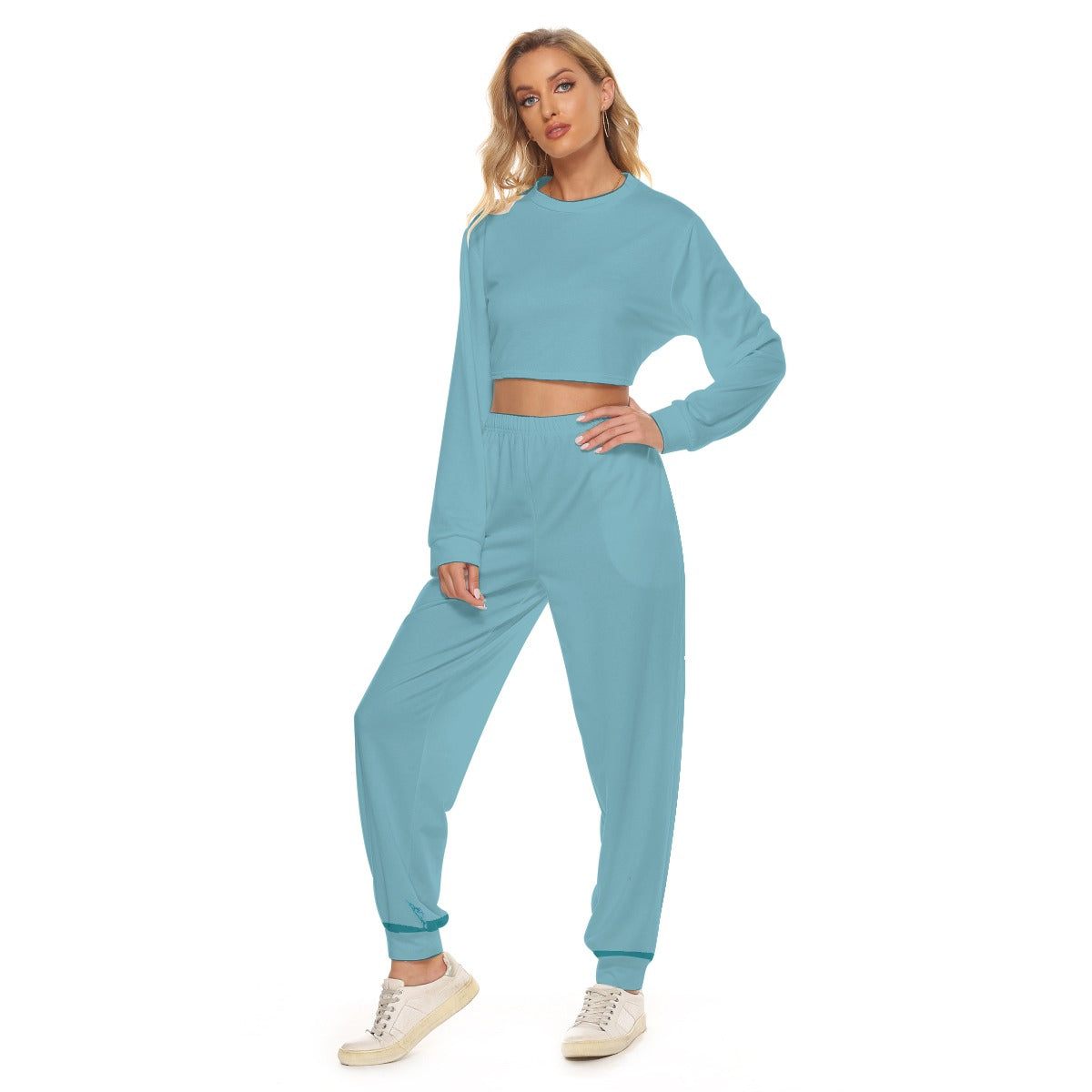 Women's Crop Sweatshirt Suit