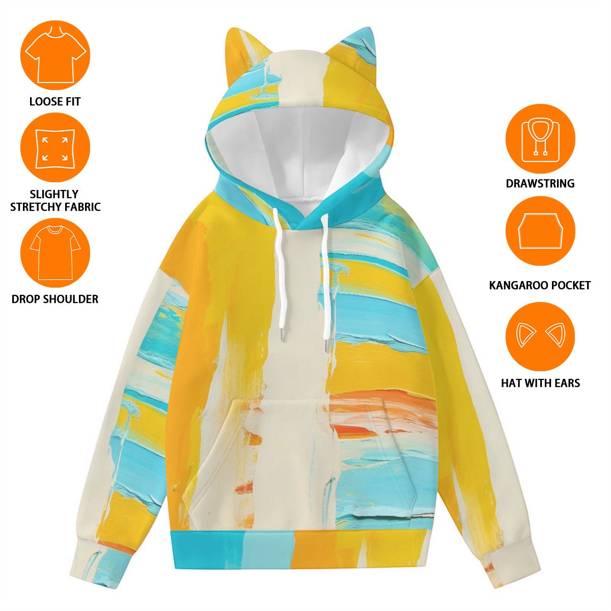 Women’s Hoodie With Decorative Ears