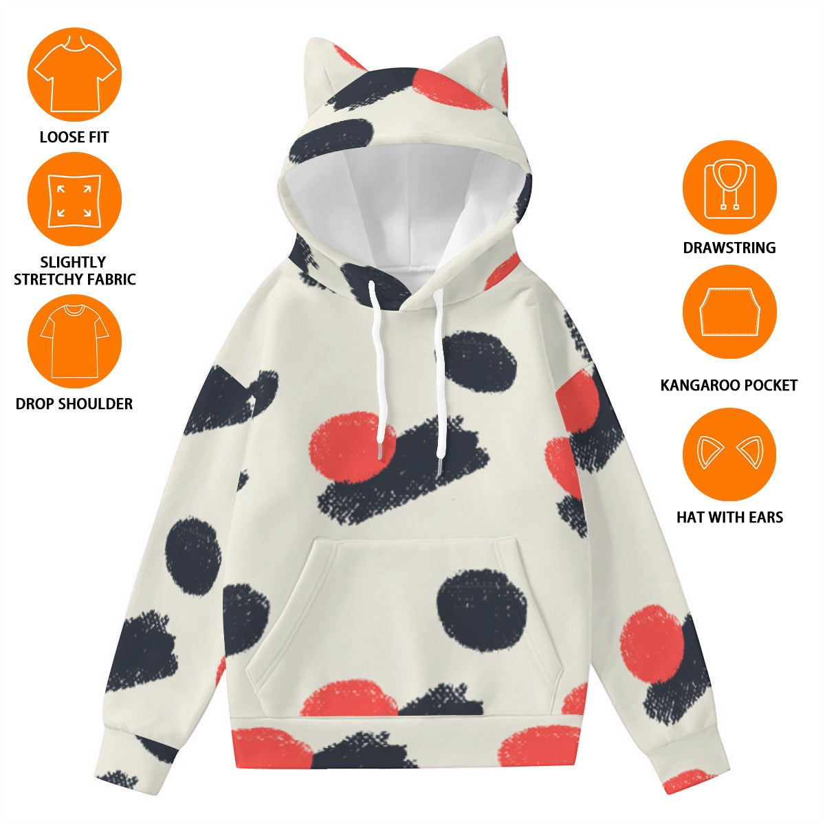 Women’s Hoodie With Decorative Ears