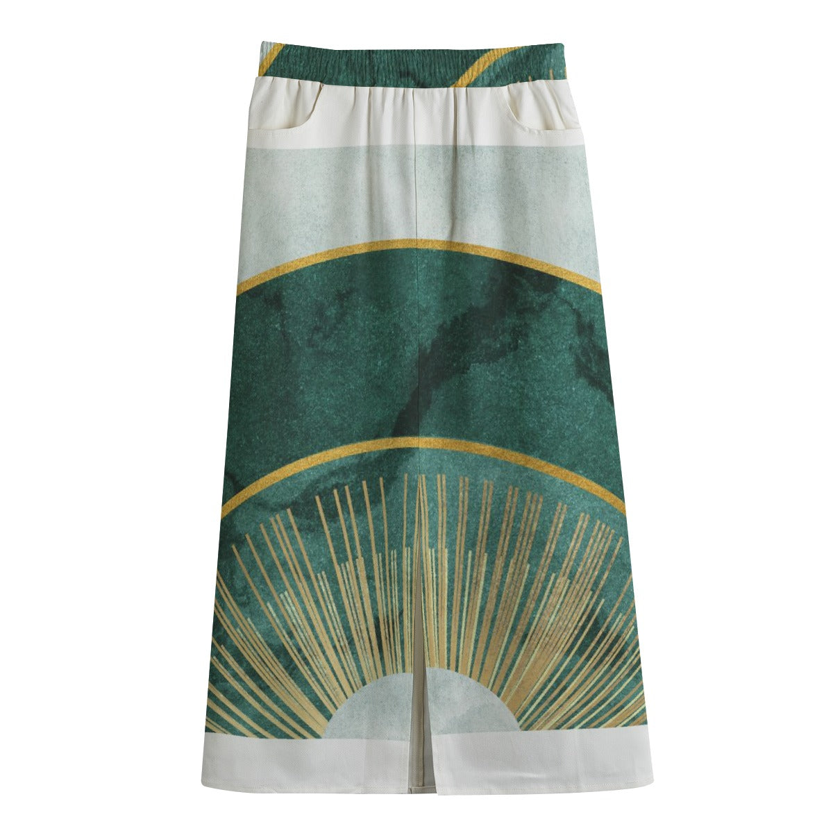 Women's Front Mid-slit Skirt | 245GSM Cotton