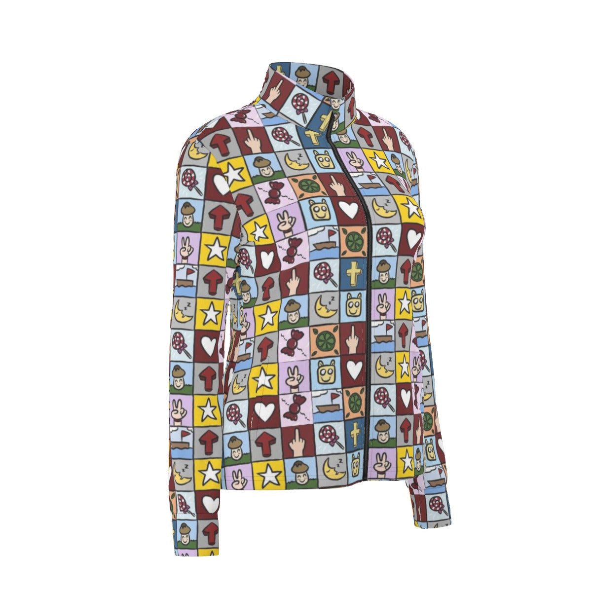 All-Over Print Women's Long Sleeve Thumbhole Jacket