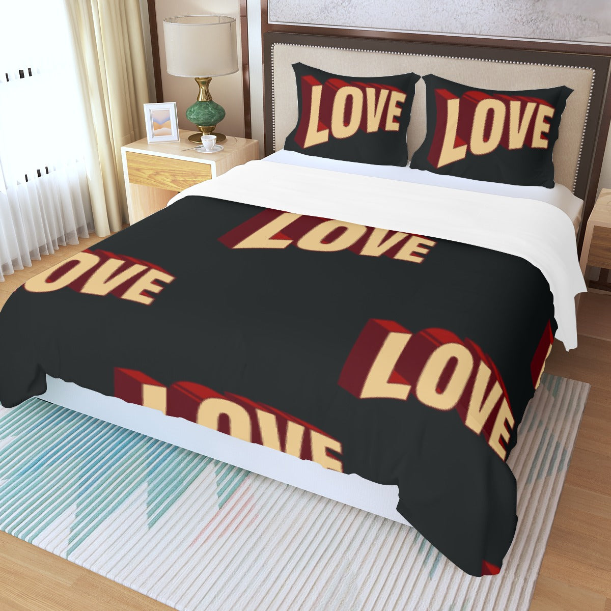 Three Piece Duvet Cover Set