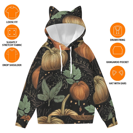 Women’s Hoodie With Decorative Ears