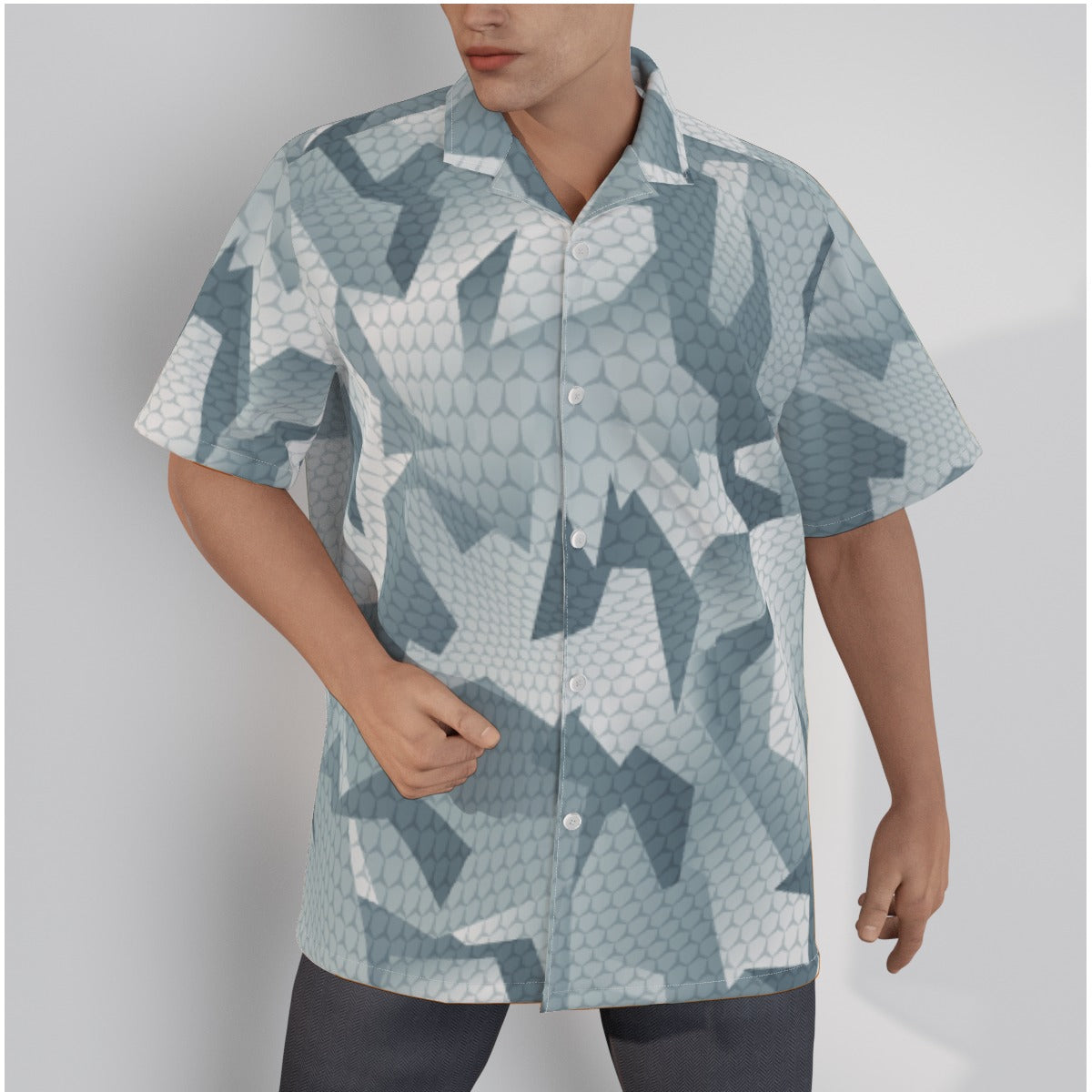 Hawaiian Shirt With Button Closure