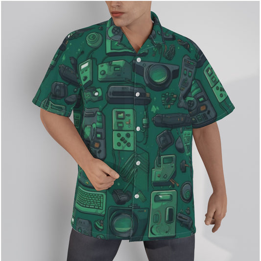 Hawaiian Shirt With Button Closure