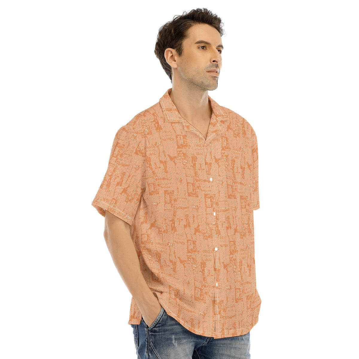 Hawaiian Shirt With Button Closure