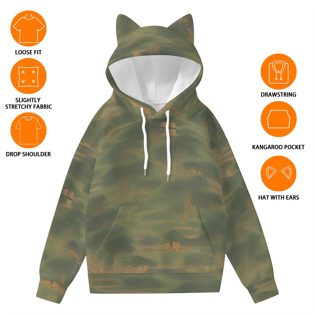 Women’s Hoodie With Decorative Ears