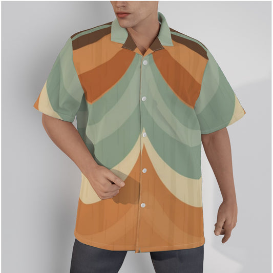 Hawaiian Shirt With Button Closure