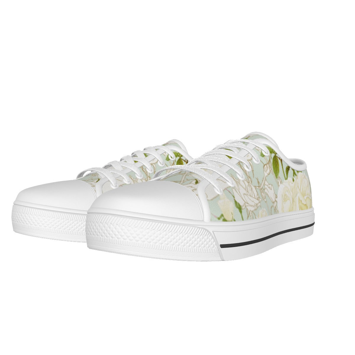 Women's White Sole Canvas Shoes