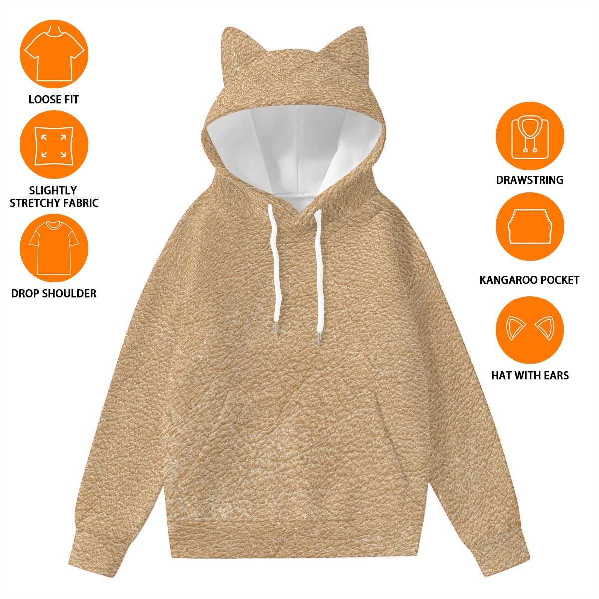 Women’s Hoodie With Decorative Ears