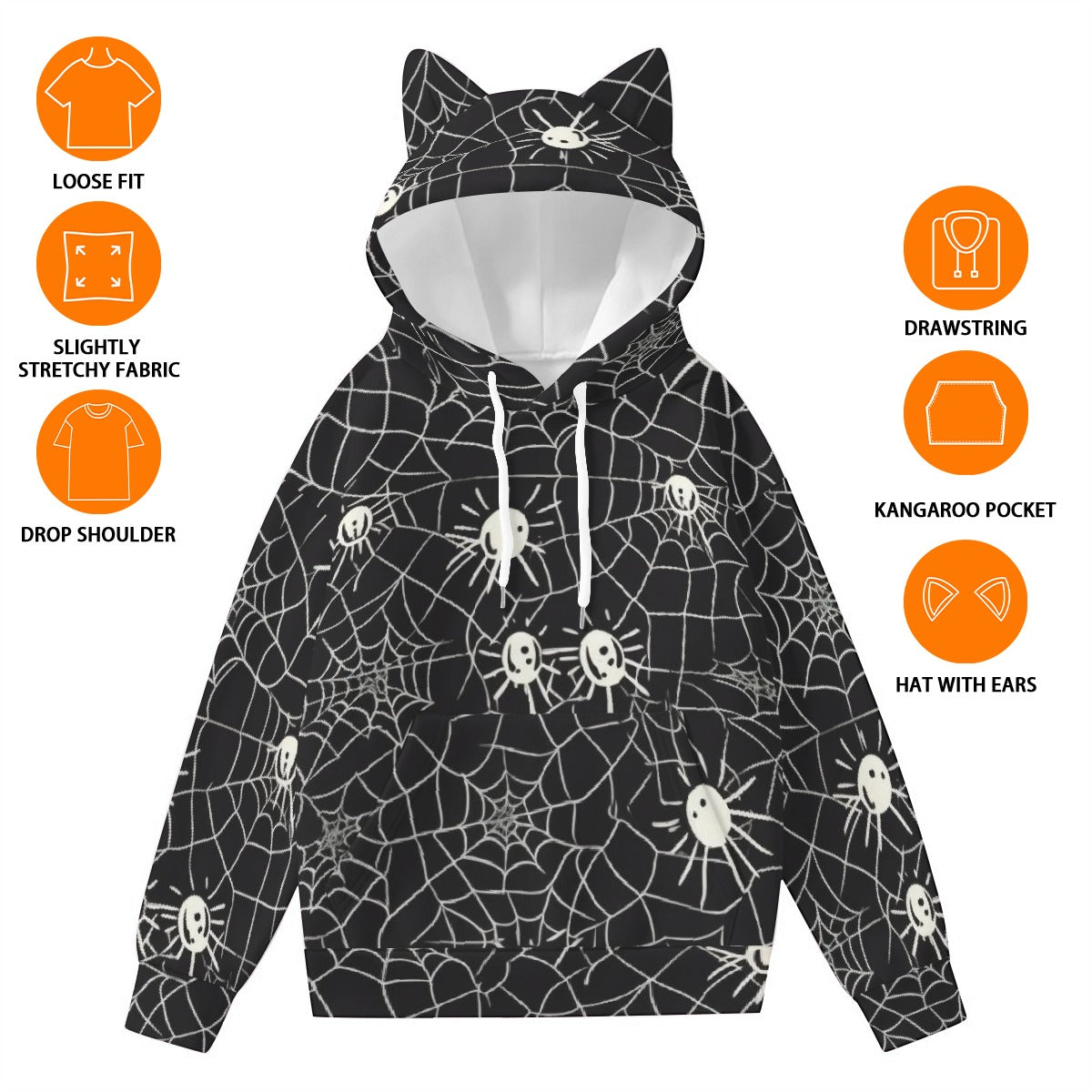 Women’s Hoodie With Decorative Ears