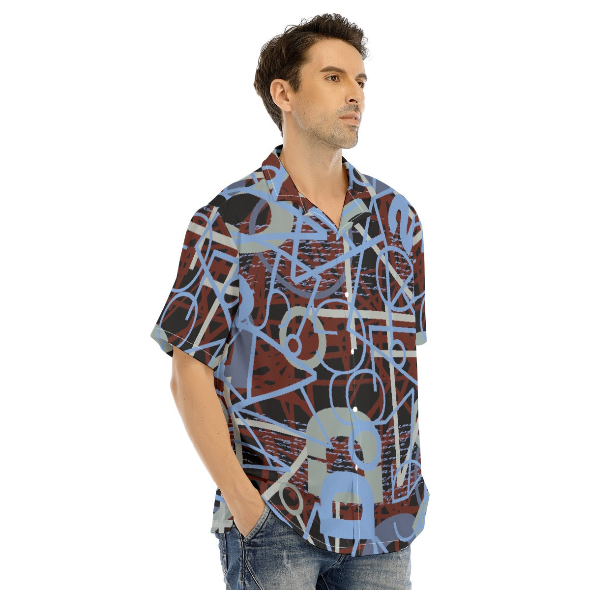 Hawaiian Shirt With Button Closure