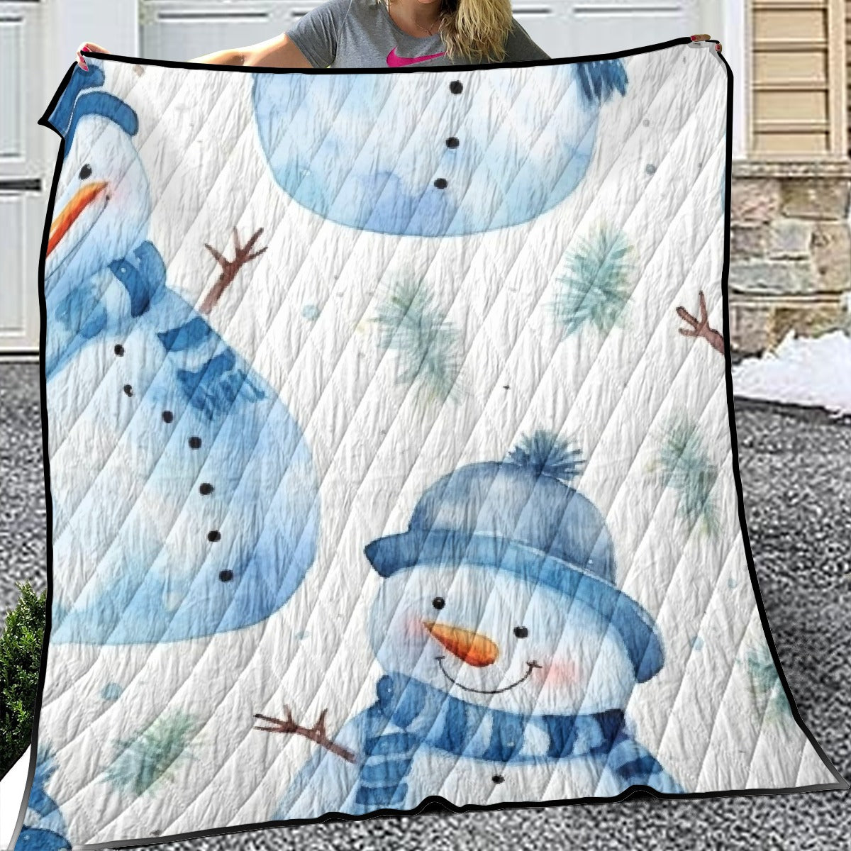 Lightweight & Breathable Quilt With Edge-wrapping Strips