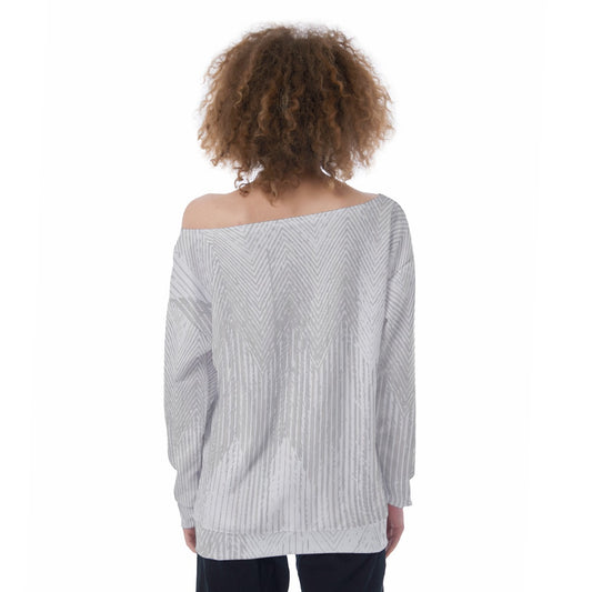 Oversized Women's Off-Shoulder Sweatshirt