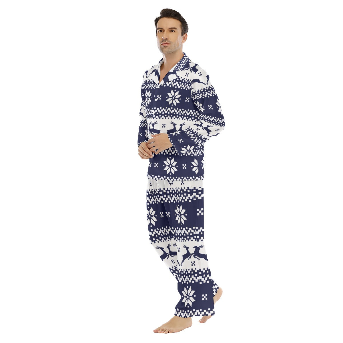 Men's Lapel Pajama Set