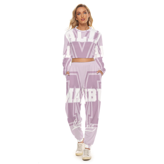 Women's Crop Sweatshirt Suit