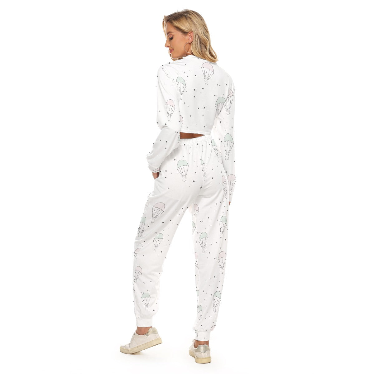 Women's Crop Sweatshirt Suit