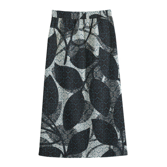 Women's Front Mid-slit Skirt | 245GSM Cotton