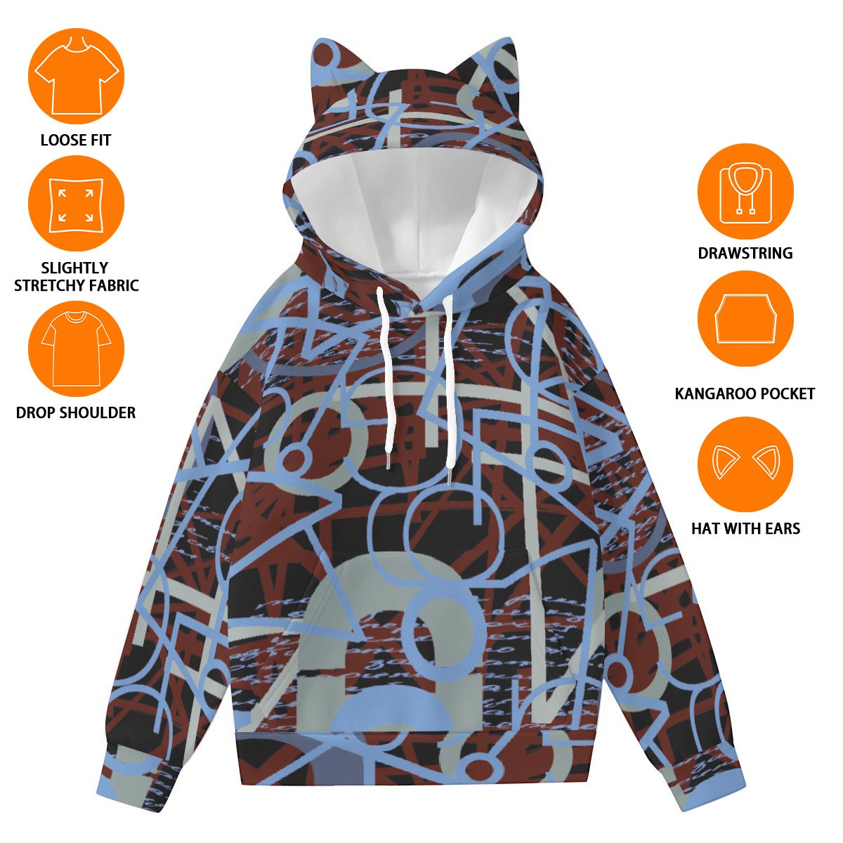 Women’s Hoodie With Decorative Ears