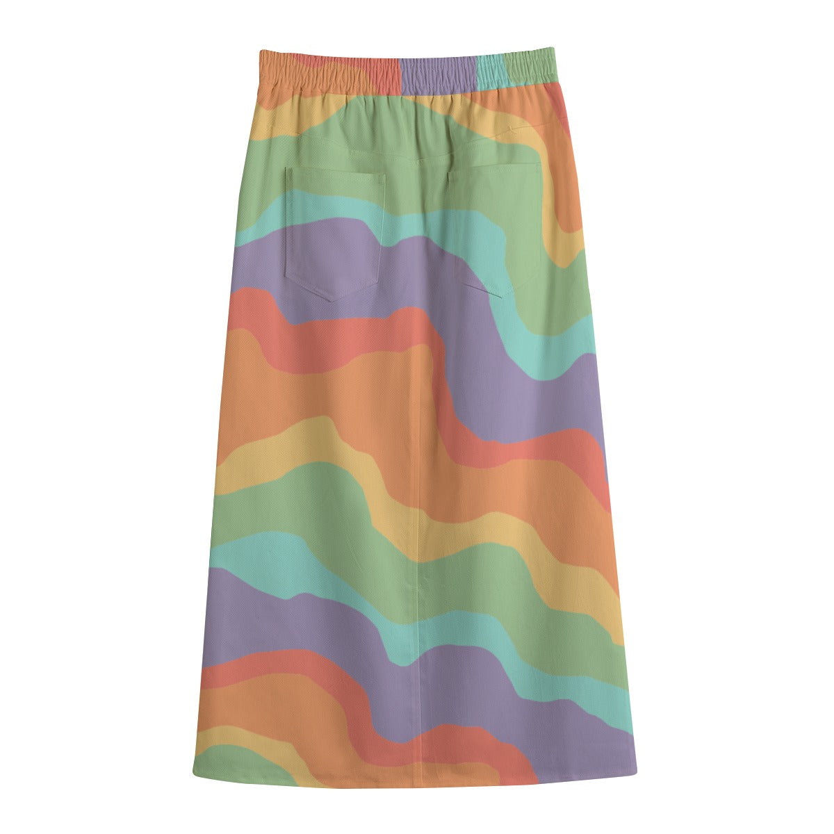 Women's Front Mid-slit Skirt | 245GSM Cotton