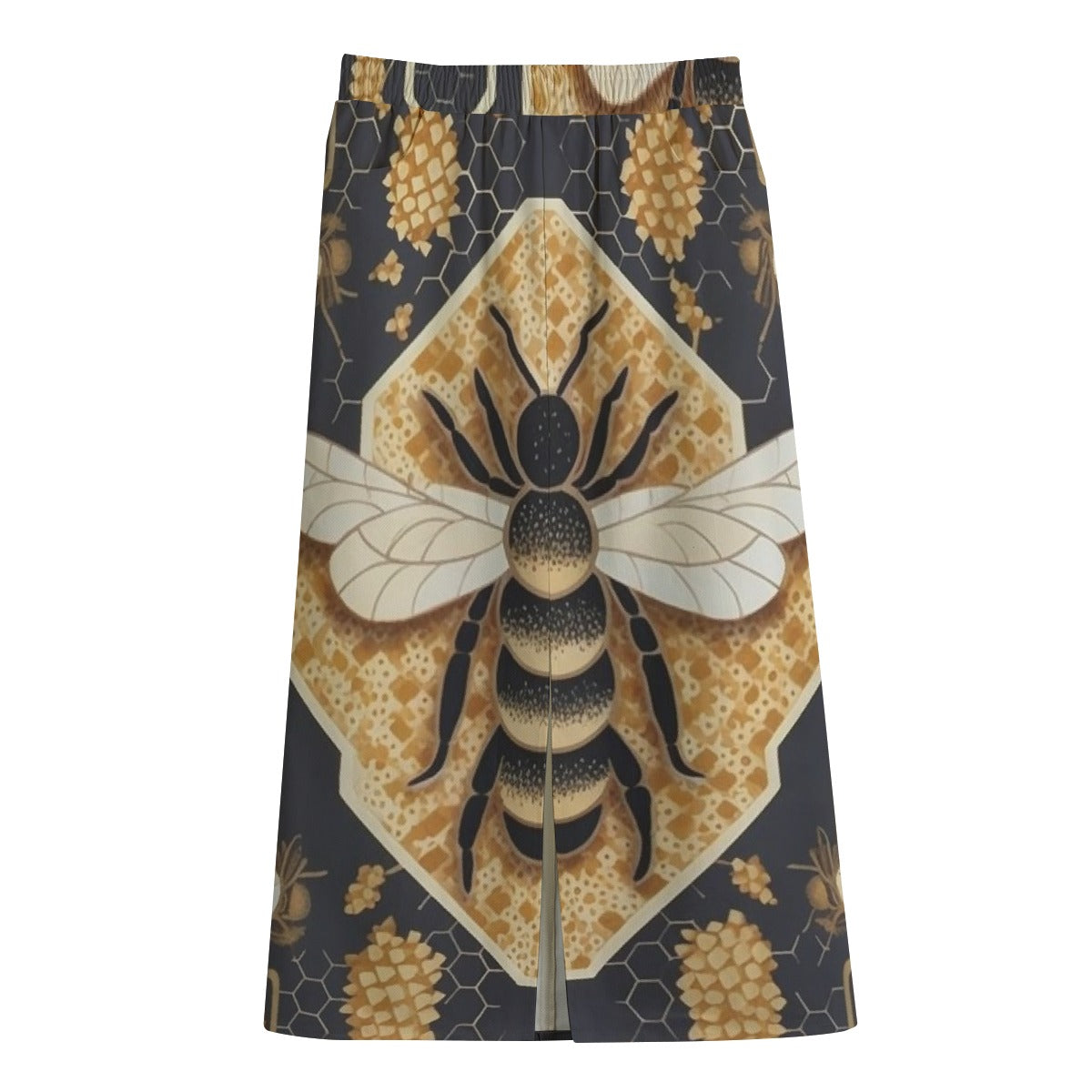 Women's Front Mid-slit Skirt | 245GSM Cotton