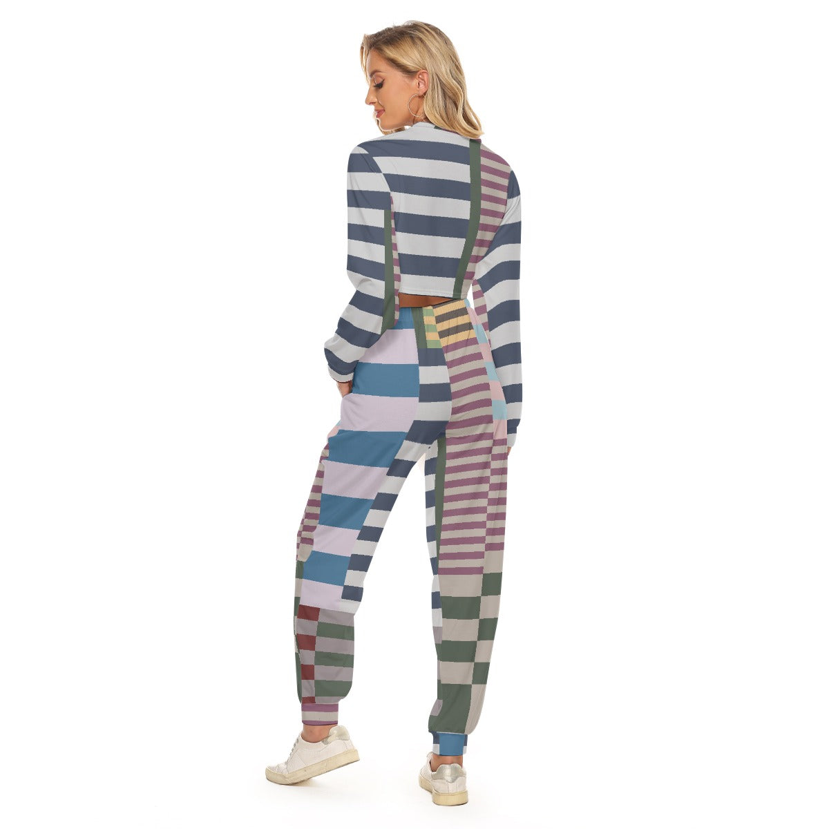 Women's Crop Sweatshirt Suit