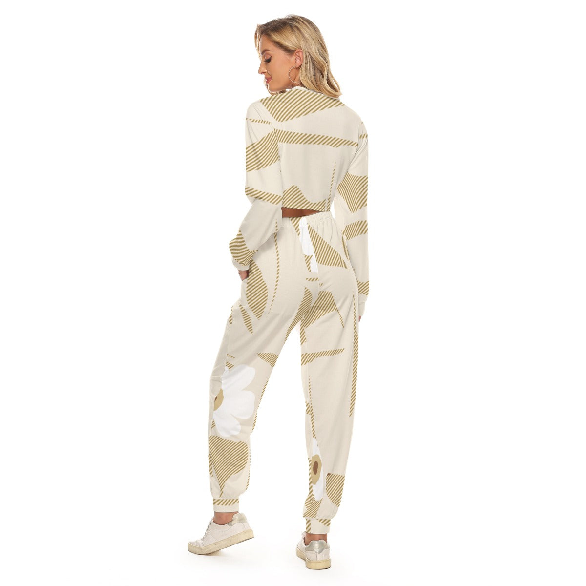 Women's Crop Sweatshirt Suit