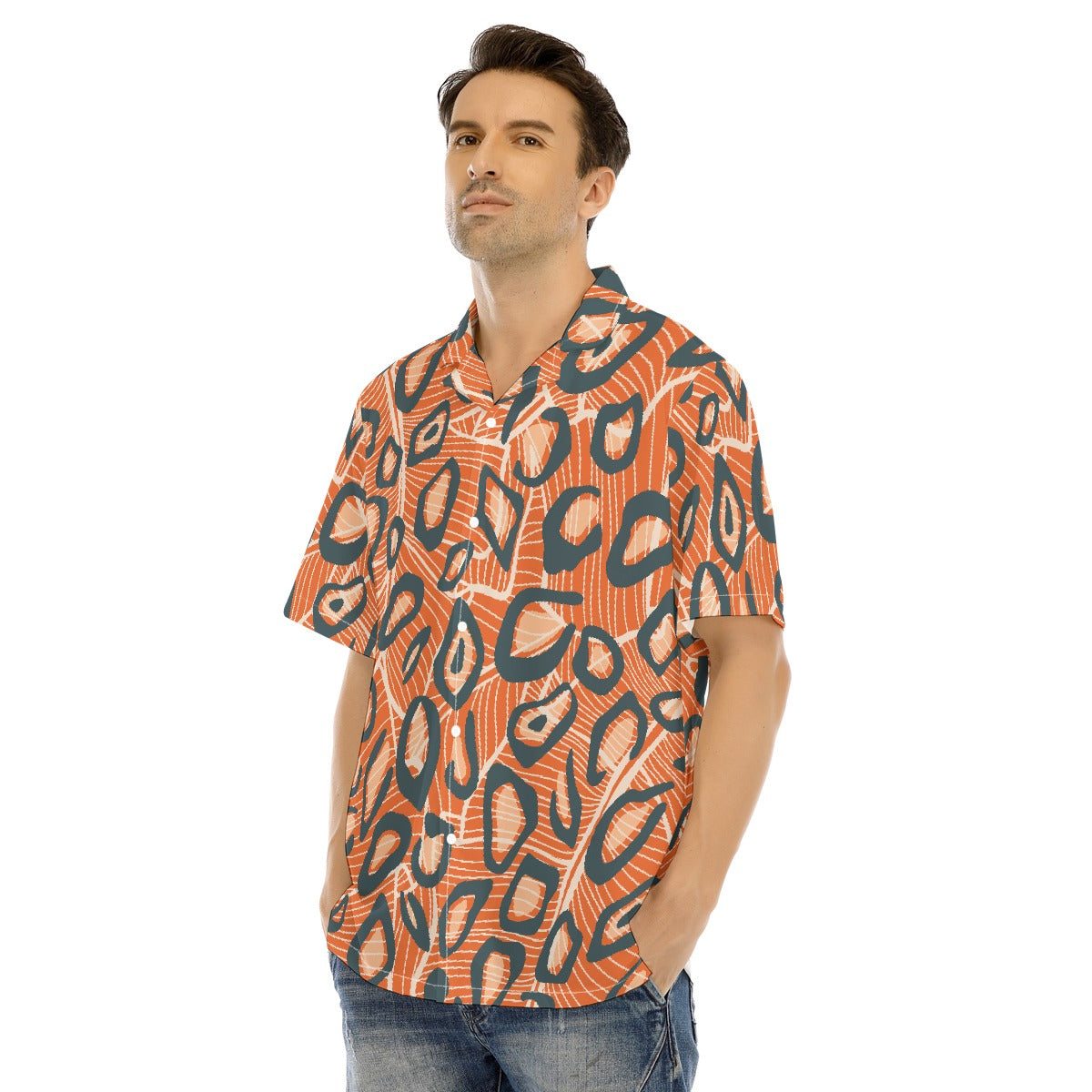 Hawaiian Shirt With Button Closure