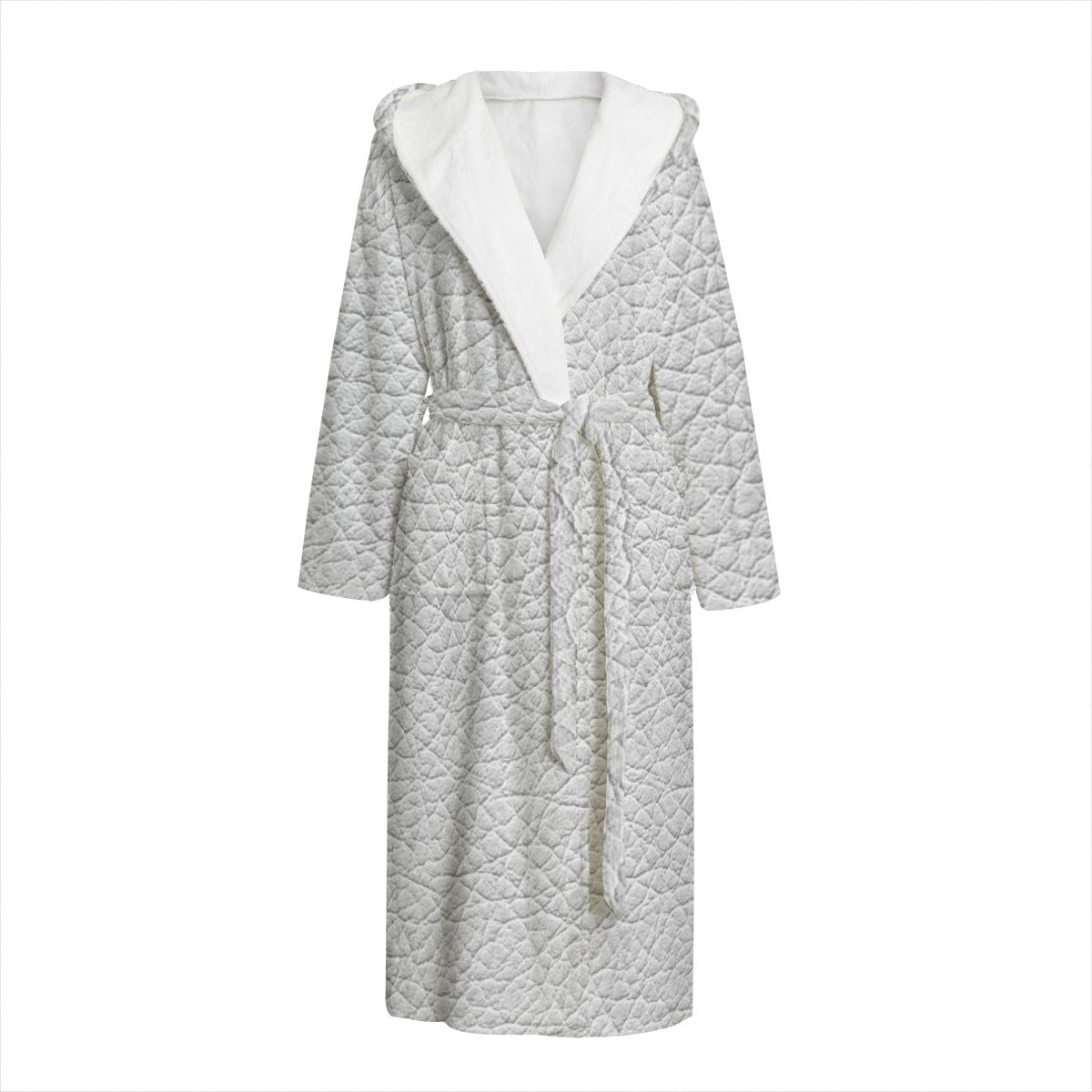 Unisex Flannel Hooded bathrobe