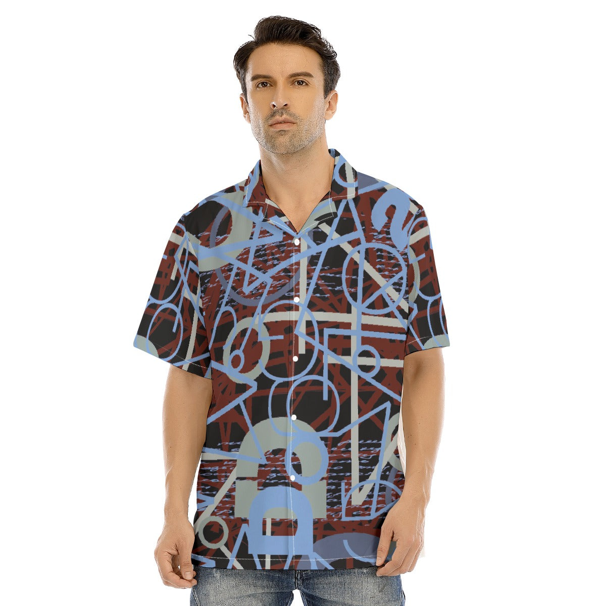 Hawaiian Shirt With Button Closure