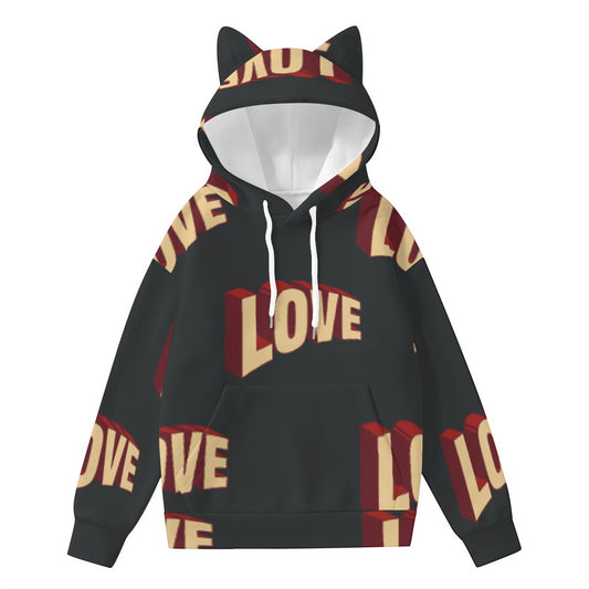 Women’s Hoodie With Decorative Ears