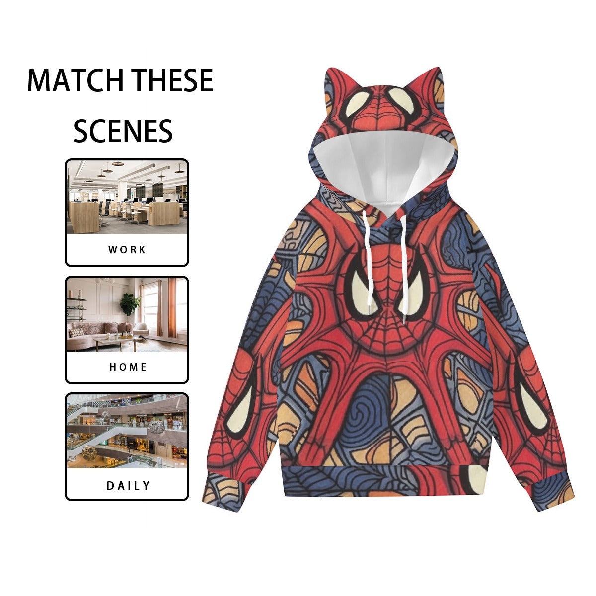 Women’s Hoodie With Decorative Ears