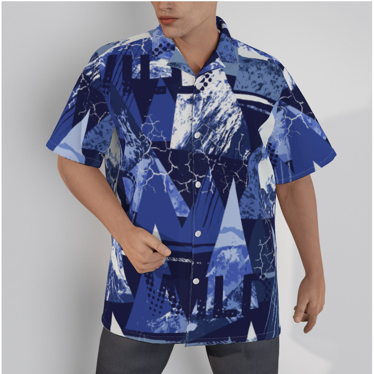 Hawaiian Shirt With Button Closure