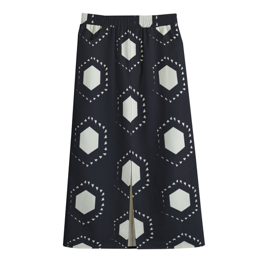 Women's Front Mid-slit Skirt | 245GSM Cotton