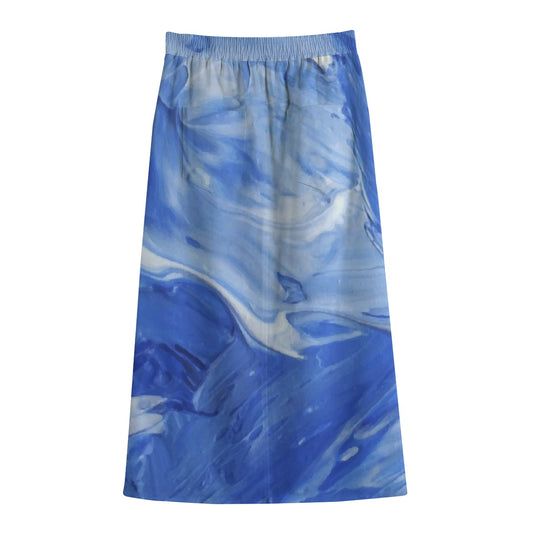 Women's Front Mid-slit Skirt | 245GSM Cotton