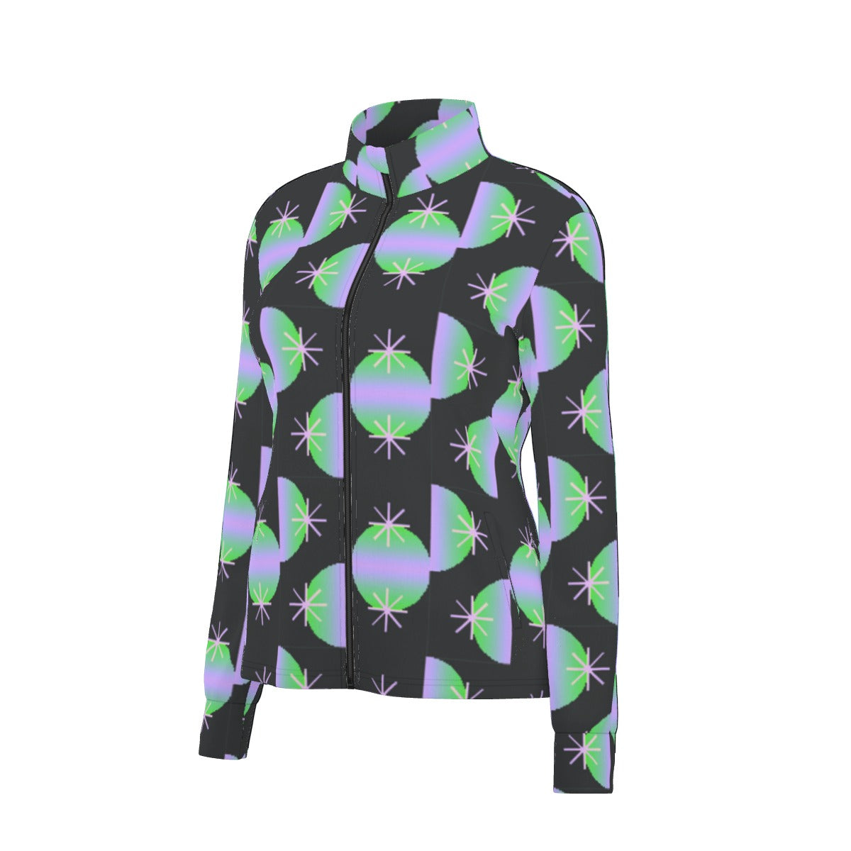 All-Over Print Women's Long Sleeve Thumbhole Jacket