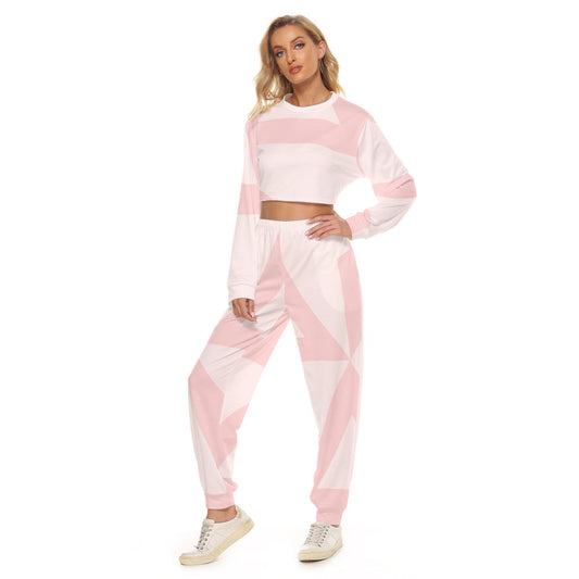 Women's Crop Sweatshirt Suit