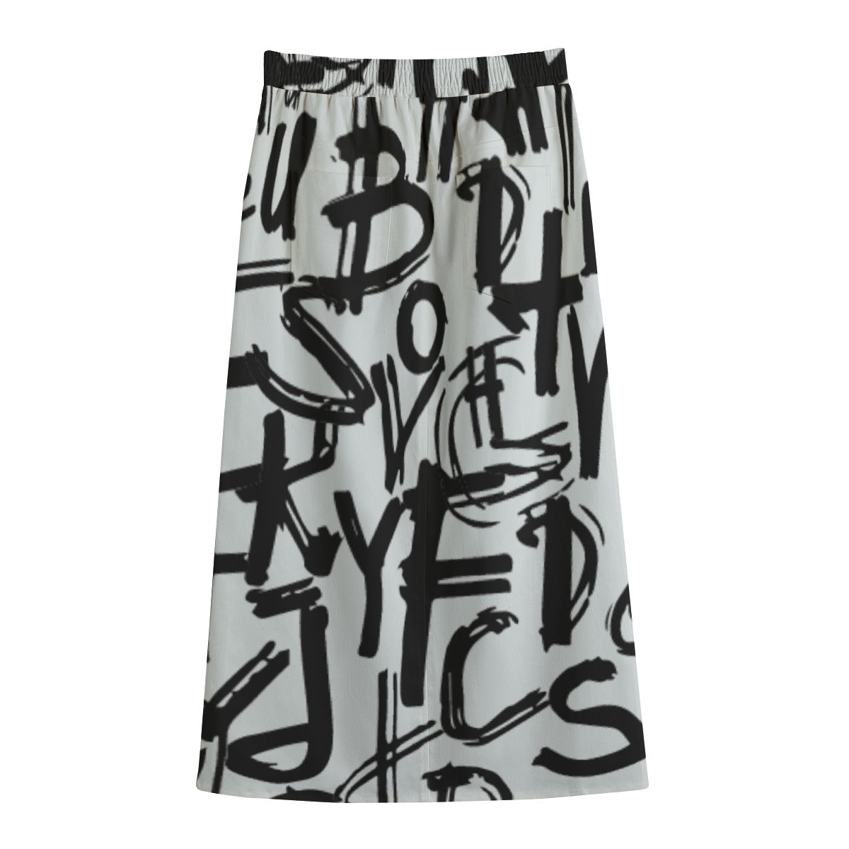 Women's Front Mid-slit Skirt | 245GSM Cotton