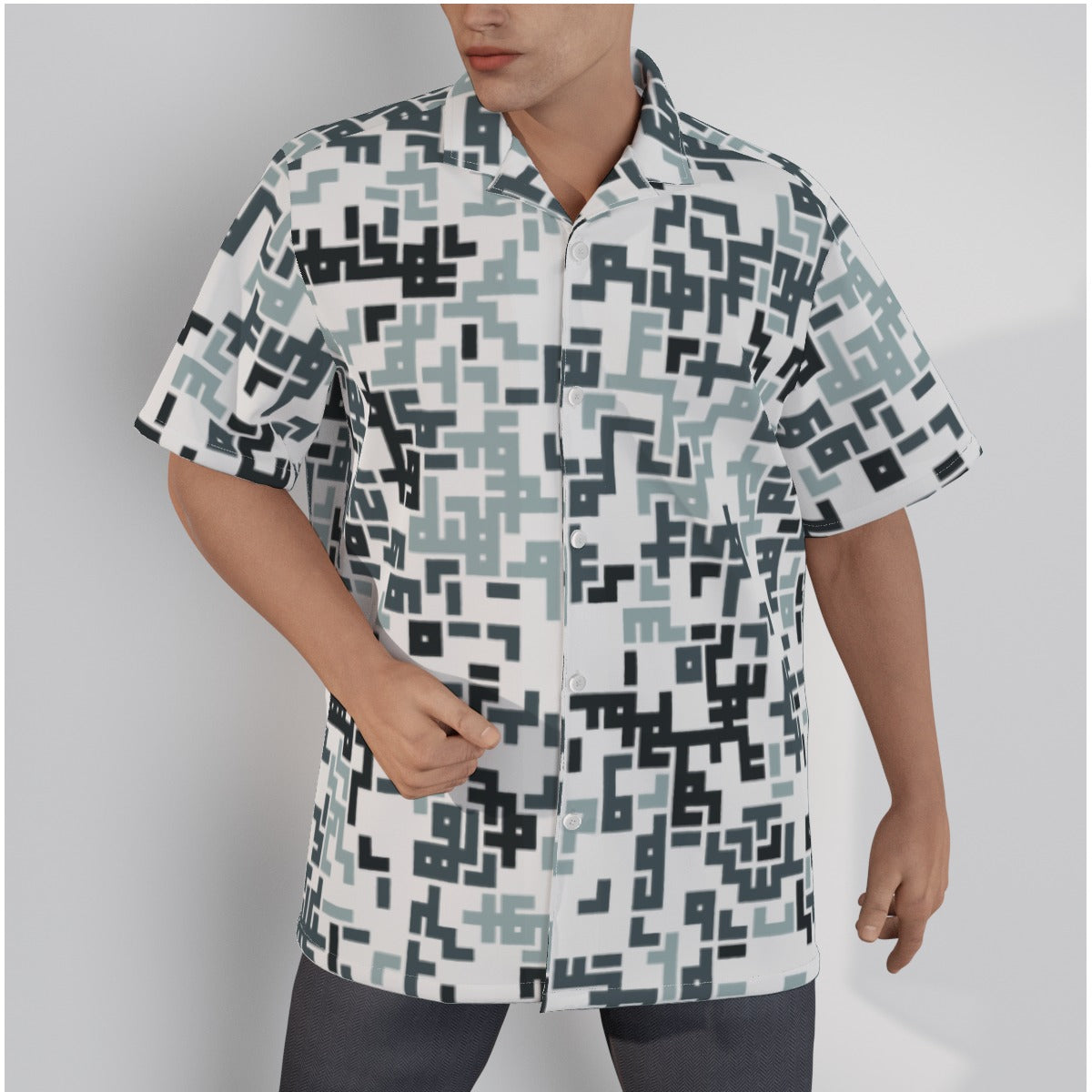 Hawaiian Shirt With Button Closure