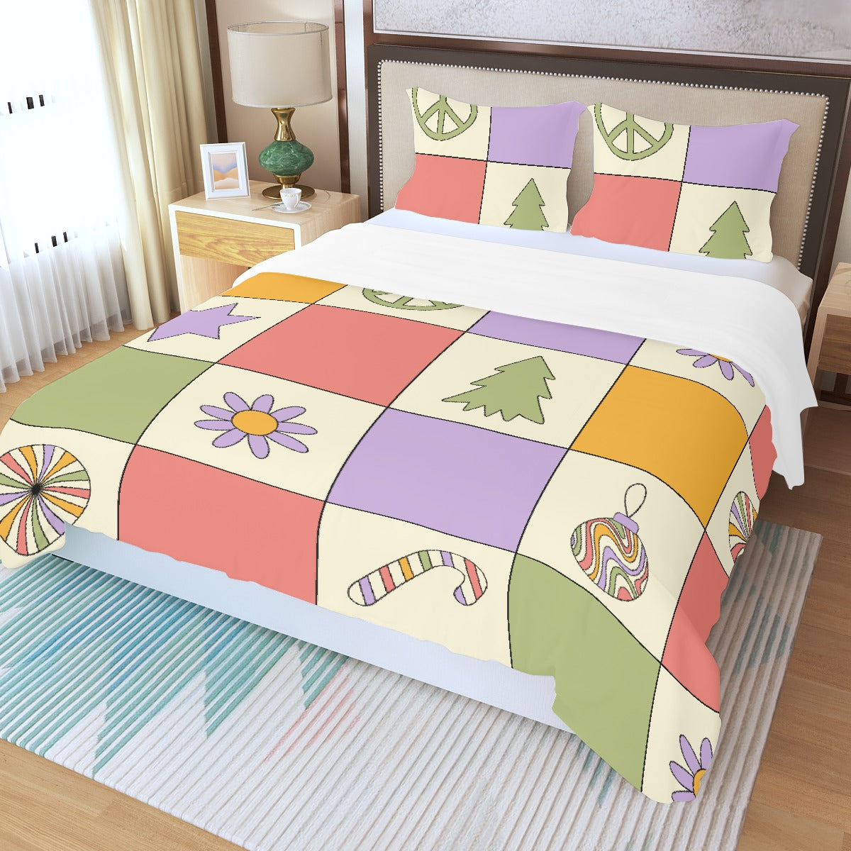 Three Piece Duvet Cover Set