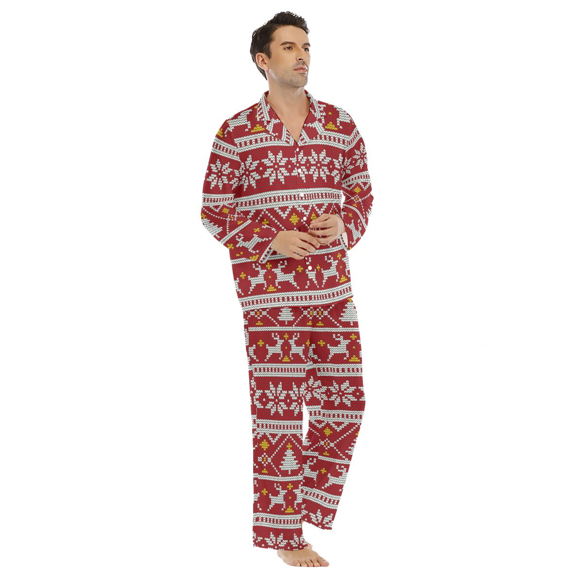 Men's Lapel Pajama Set