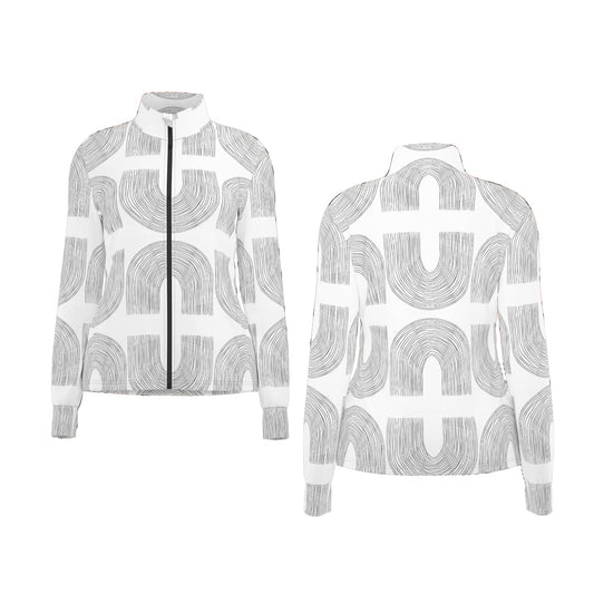 All-Over Print Women's Long Sleeve Thumbhole Jacket