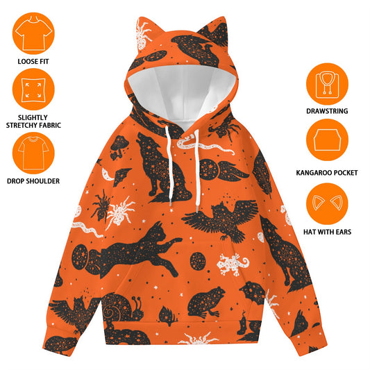 Women’s Hoodie With Decorative Ears