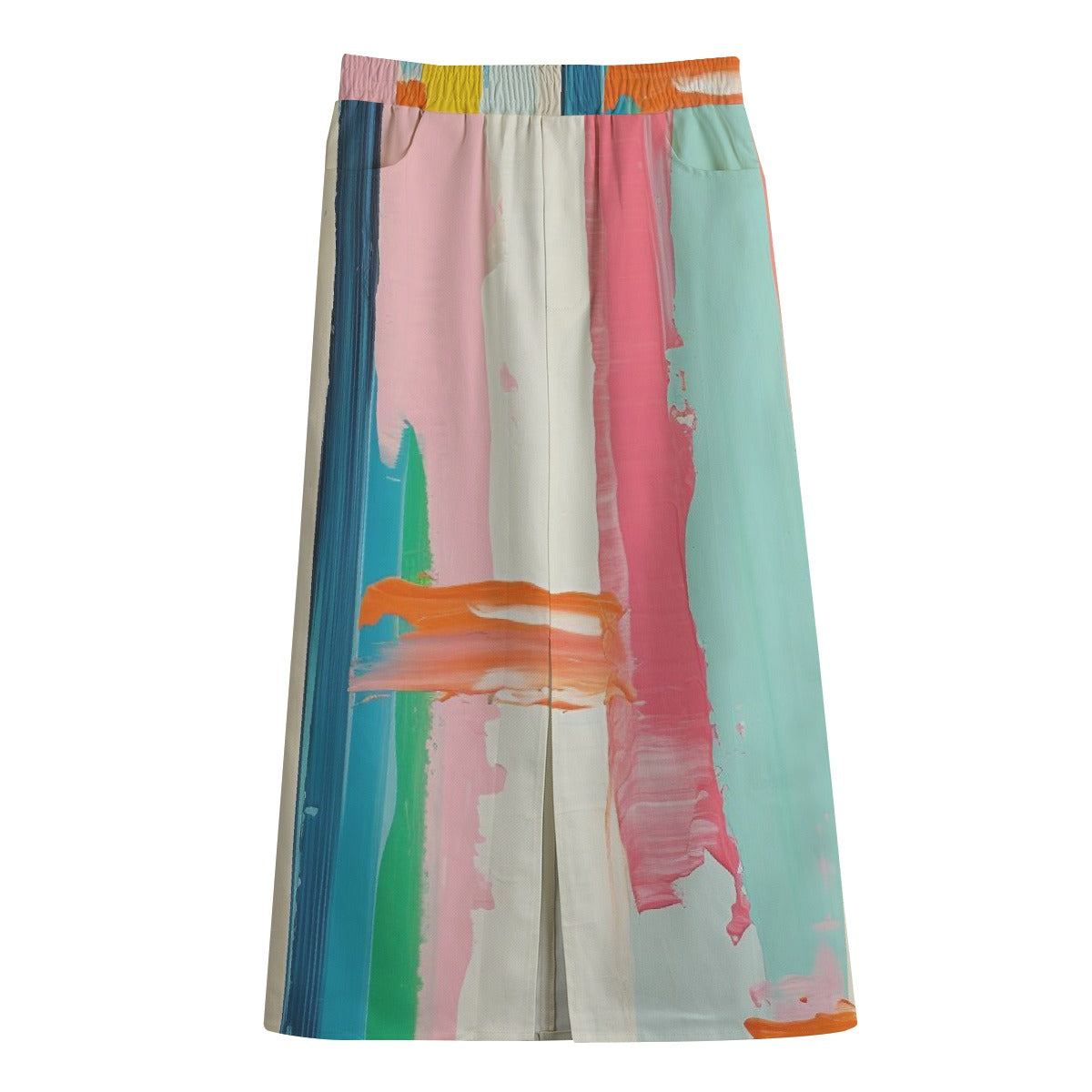 Women's Front Mid-slit Skirt | 245GSM Cotton