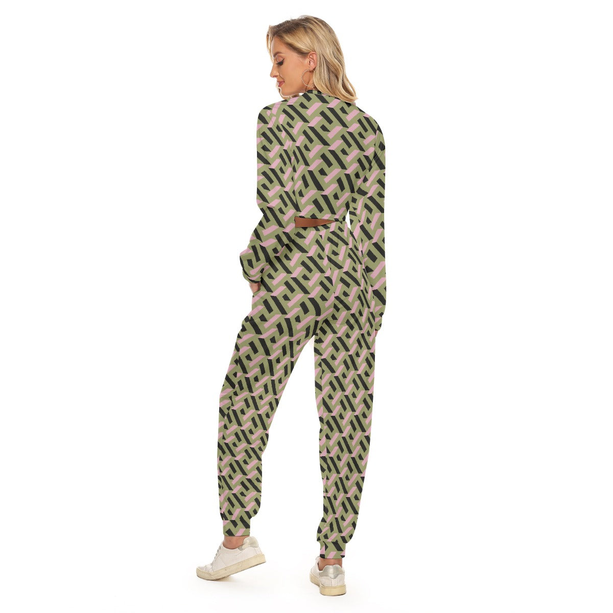 Women's Crop Sweatshirt Suit