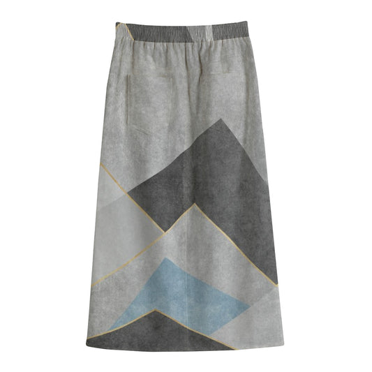 Women's Front Mid-slit Skirt | 245GSM Cotton