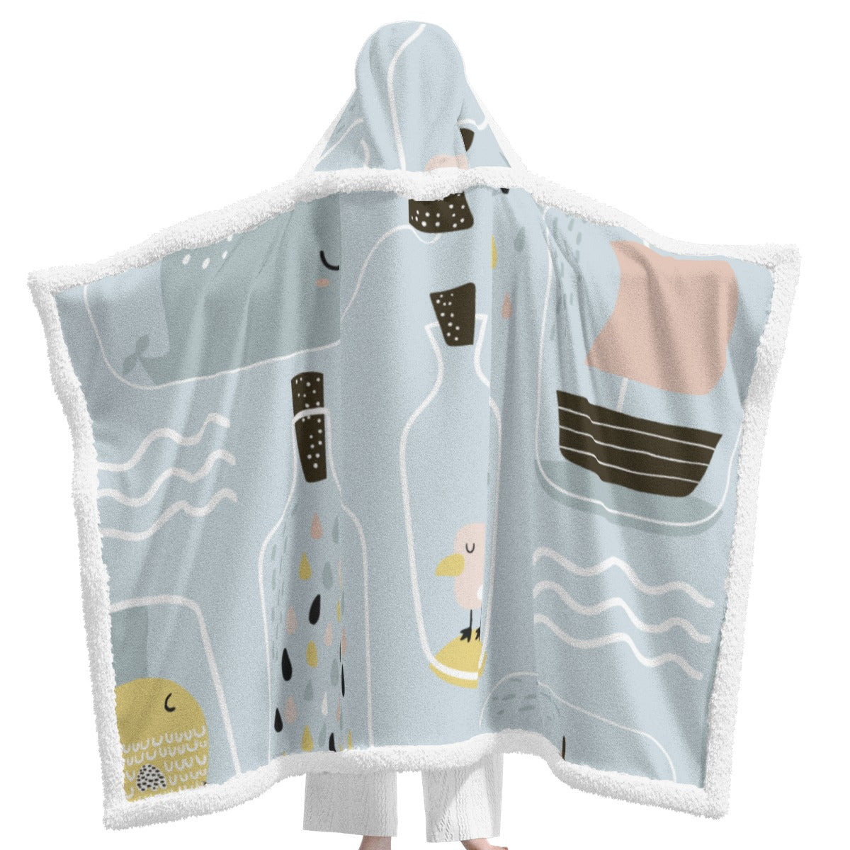 Unisex Wearable Hooded Blanket