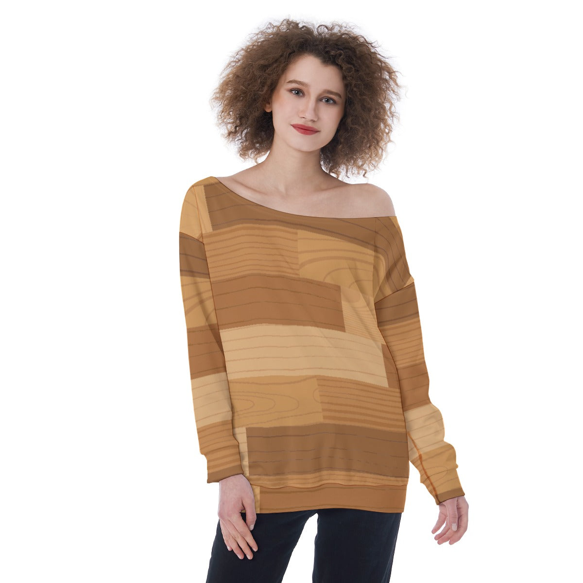 Oversized Women's Off-Shoulder Sweatshirt