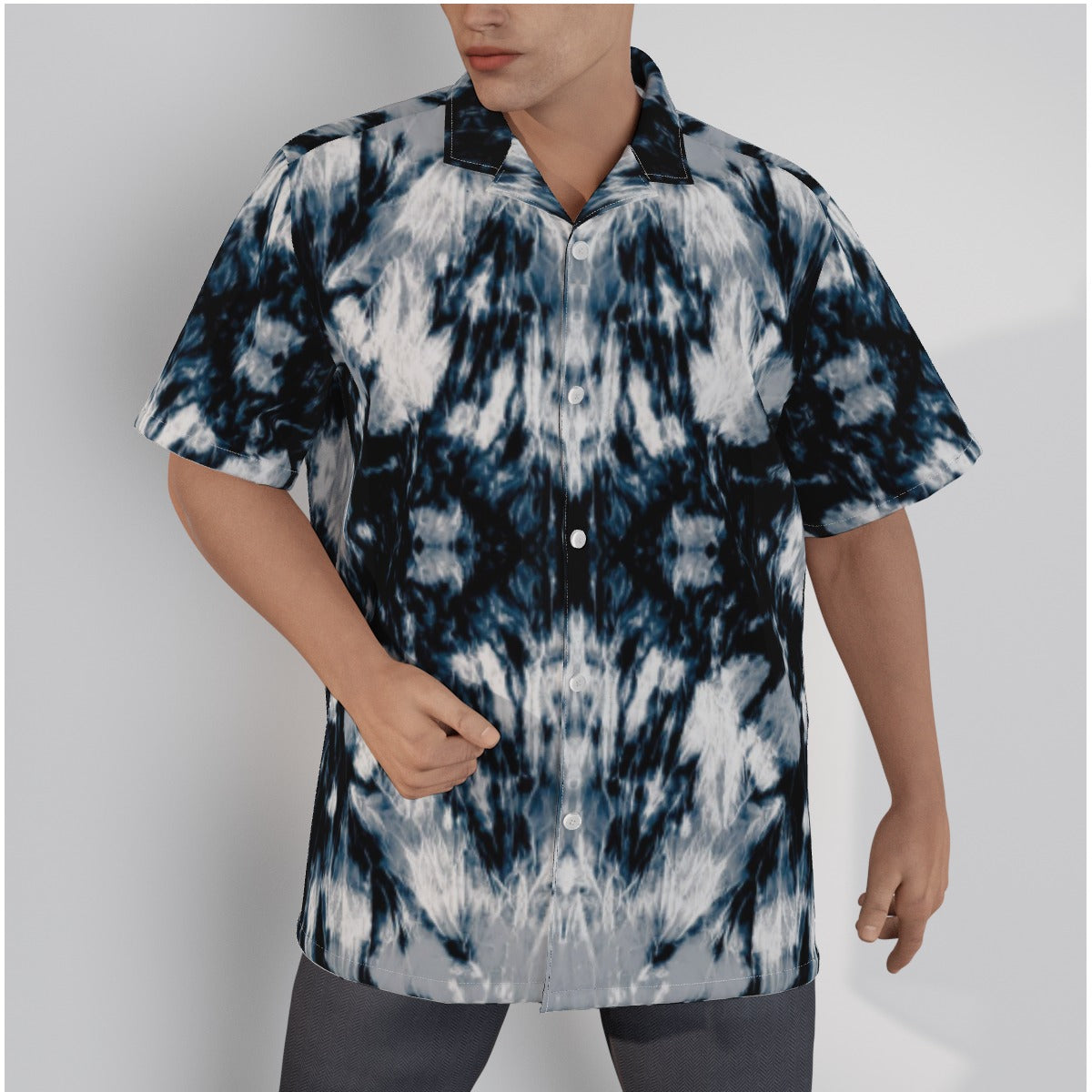 Hawaiian Shirt With Button Closure