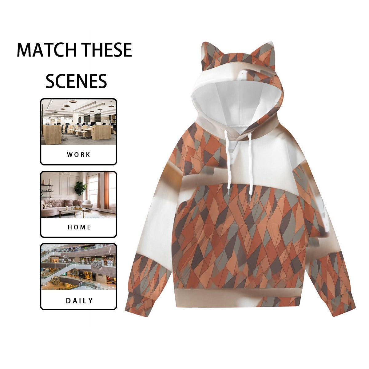 Women’s Hoodie With Decorative Ears